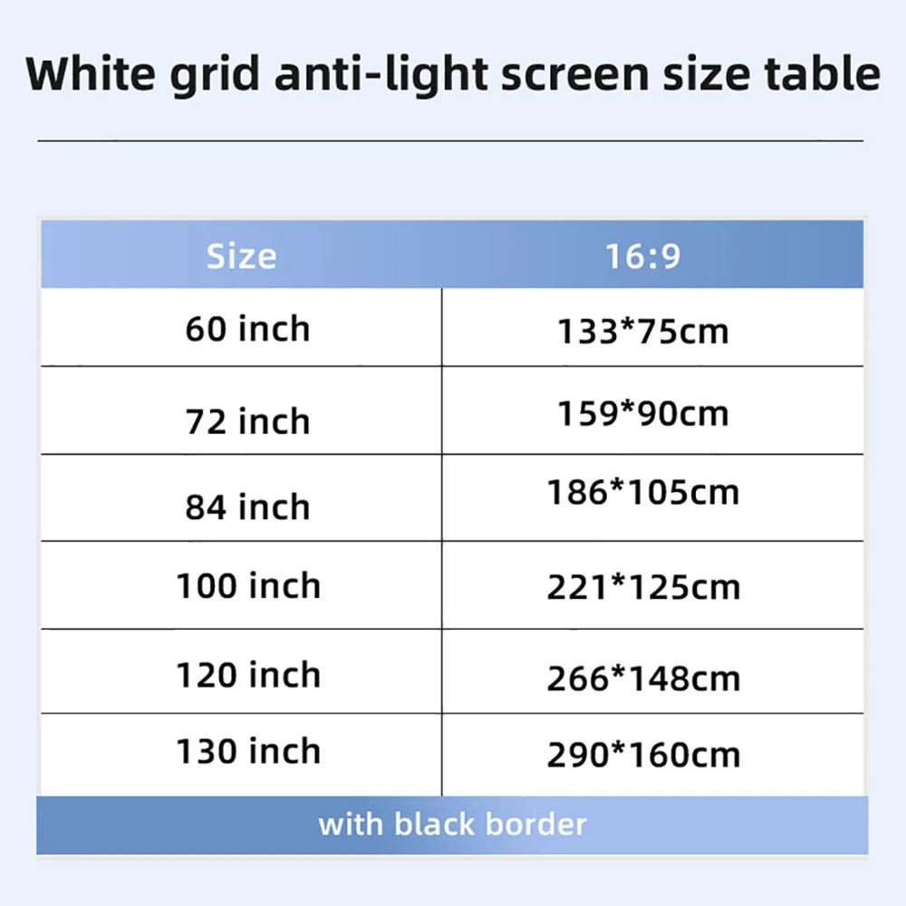 Projector Screens (Multiple Sizes)