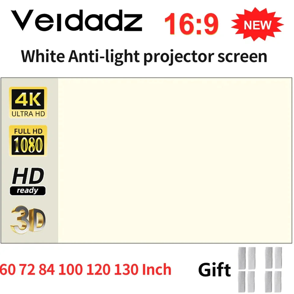Projector Screens (Multiple Sizes)